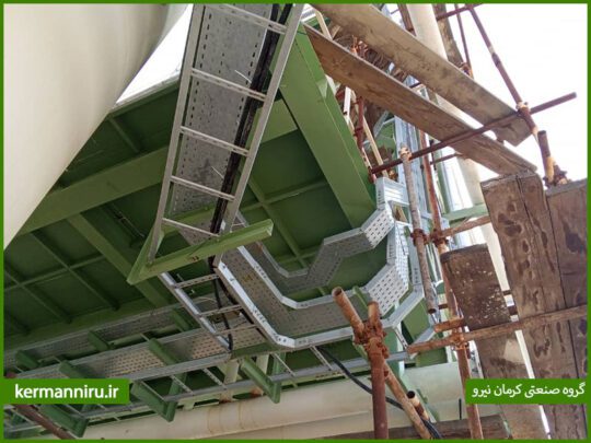 پروژه سینی کابل پتروشیمی اجراشده از سینی کابل کرمان نیرو